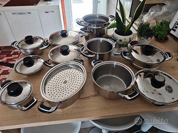 Set Pentole Mondial Casa - Acciaio Inox