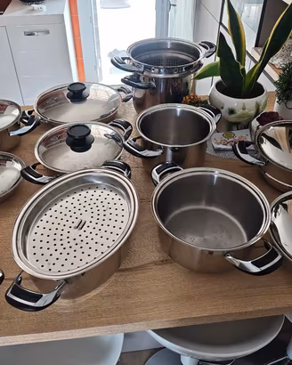 Set Pentole Mondial Casa - Acciaio Inox