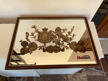Specchio pubblicitario caffè Molinari quadro