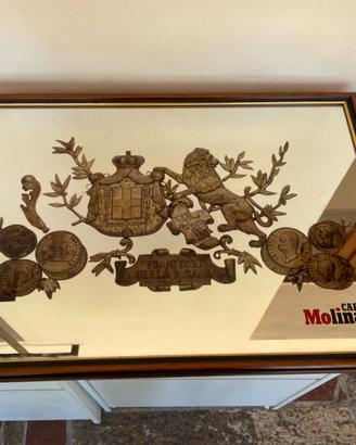 Specchio pubblicitario caffè Molinari quadro