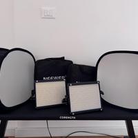 Kit 2 Neewer set luci led bicolore + softbox
