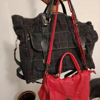 Borsa donna pelle + borsone