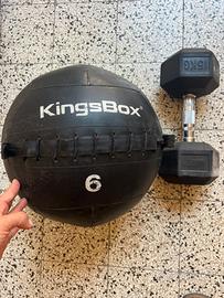 Wall Ball 6 kg  e Manubrio 15 Kg Crossfit