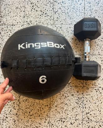 Wall Ball 6 kg  e Manubrio 15 Kg Crossfit