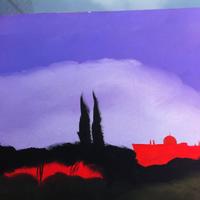 quadro 40 x 60 olio su tela pittore Postiglione