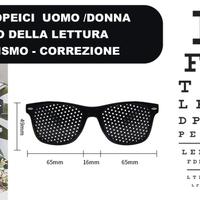 Occhiali con fori stenopeici  uomo /Donna