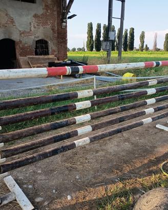 4 KIT COMPLETI DI PILIERI + 5 BARRIERE + 10 MANINE