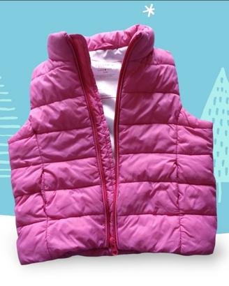 piumino senza maniche bambina 