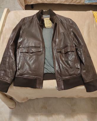 giubbino uomo bomber in vera pelle