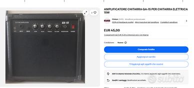 3rd Avenue GA15E Amplificatore per chitarra.