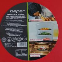 2 Tappetini in silicone per friggitrice ad aria 