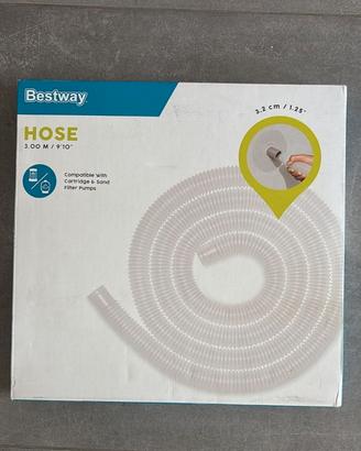 Tubo Bestway 3 m Ø 32 mm per pompa piscina – Nuovo