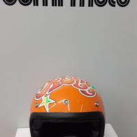 Casco dmd vintage grafica rock'n roll