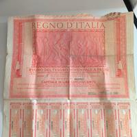 Buono del tesoro Novennale 1940 a premi 5%