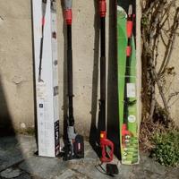 Due motoseghe telescopiche per taglio rami