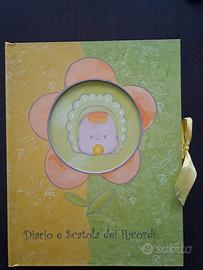 Diari e scatola dei ricordi neonato