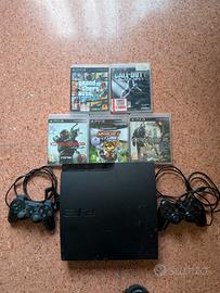 PLAYSTATION 3+ 2 JOYSTICK+ 5 GIOCHI 