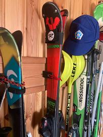 Coppia di sci slalom e gigante