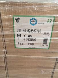Viti M6x45 in acciaio INOX A2 304 (x200 pezzi)