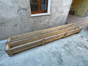 Fioriera in legno