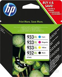 Cartuccia HP originale 932XL nero e 933XL C-Y-M