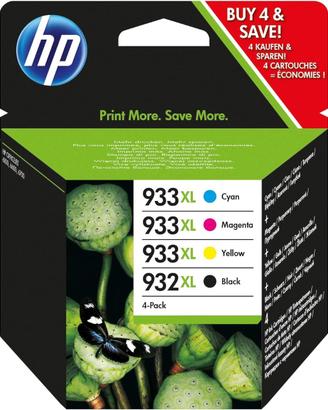 Cartuccia HP originale 932XL nero e 933XL C-Y-M