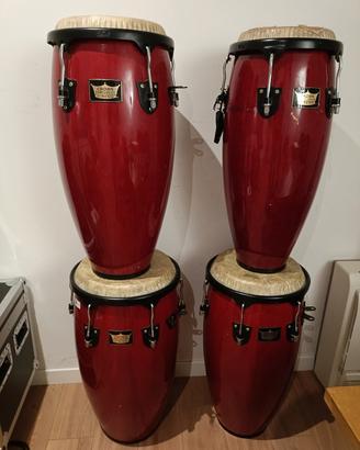 Set 4 Congas Crown Percussion by Remo