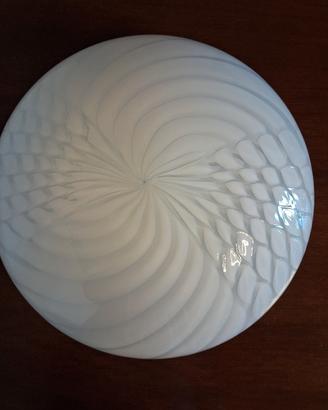 lampadario di vetro soffiato 