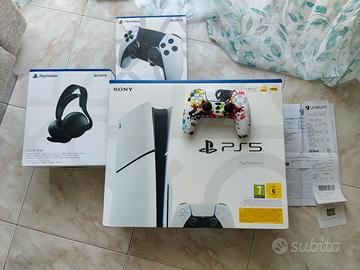 Sony PlayStation 5 Slim disco+dualsense Edge+3D pu