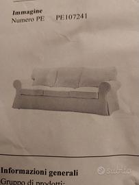 fodera bianca per divano ikea EKTORP
