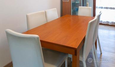 Tavolo allungabile in legno di ciliegio Calligaris