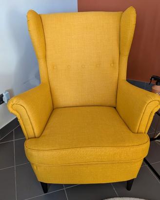 Poltrona stile bergère gialla – comoda e di design