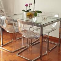 Tavolo in vetro+Sedie