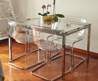 Tavolo in vetro+Sedie