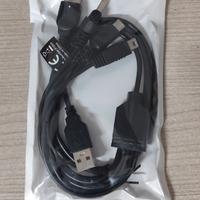Cavo di ricarica versatile USB 5 in 1 con 5 divers