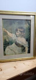 Quadro con stampa bambina