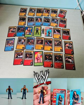 WWE (WWF) 2001 - 31 Carte World Wrestling + figure