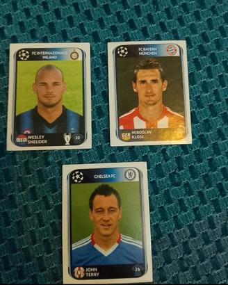 Figurine UCL Panini 10/11 Sneijder , Klose e Terry