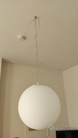 Grande lampada a sospensione in vetro