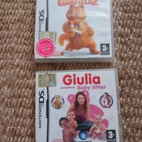 Nintendo Ds garfield 2 e giulia passione babysitte
