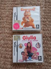 Nintendo Ds garfield 2 e giulia passione babysitte