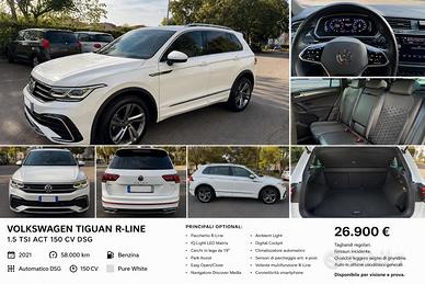 Volkswagen Tiguan R-Line 1.5 TSI - 150CV DSG