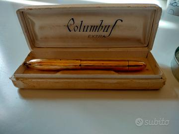 Penna stilografica Columbus placcata oro TRATTABIL