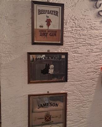 Specchi pubblicitari whisky/gin