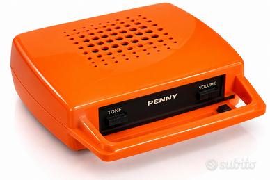 Giradischi vintage Penny arancione – Space Age ann