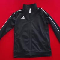 Felpa adidas bianca e nera per bambini