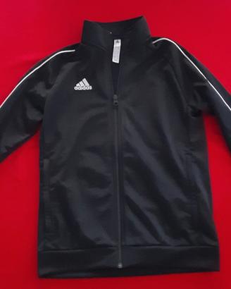 Felpa adidas bianca e nera per bambini