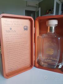 Cassette legno con bottiglie grappa 