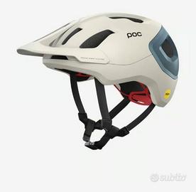 Casco POC AXION RACE MIPS bianco crema blu opaco