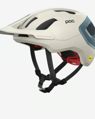 Casco POC AXION RACE MIPS bianco crema blu opaco